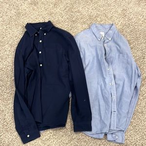 2 men's gap casual button down shirts size XL - good used condition